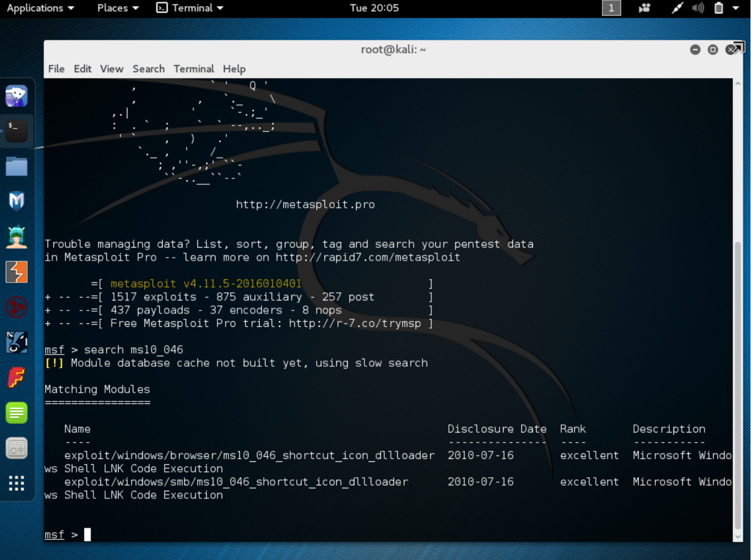 Как в metasploit выбрать tcp reverse shell для windows 10 x64